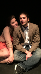 Cassie Gilling and LeBron Lackey in "Cat, Woman" at the Secret Theatre